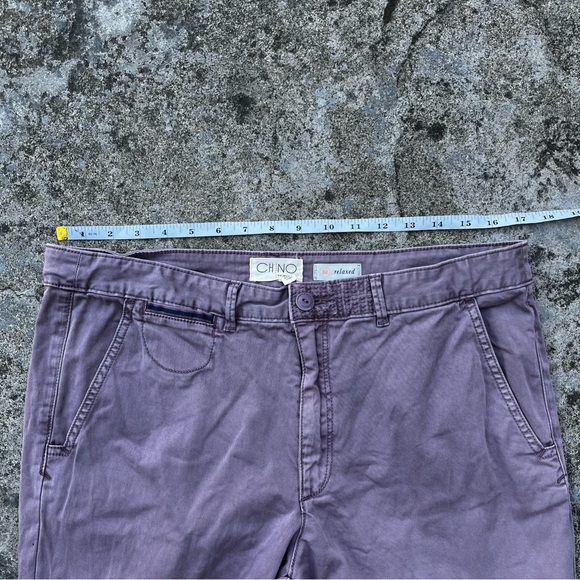 Anthropologie Relaxed Embroidered Chino Pants - Size 32 - Picture 9 of 16